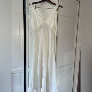 Zara White Midi Dress (Brand new)